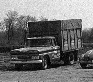 Old truck & cars 1961